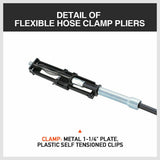 Long Hose Clamp Pliers 24 Flexible Extension Wire Oil Fuel Hose Clip Remove - Close-Up Angle