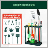 Rolling Garden Tools Storage Rack Long Short Handles Organizer Holders Fits 40 - Side View