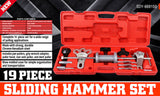 Slide Hammer Tool Kit Dent Puller Wrench Adapter Axle Bearing Hub Auto Repair - Front View