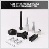 Slide Hammer Tool Kit Dent Puller Wrench Adapter Axle Bearing Hub Auto Repair - Close-Up Angle
