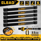 ELEAD 6Pcs 12 Inch Magnetic Tool Holder Storage Organizer Wall Mount Rack Strip