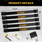 ELEAD 6Pcs 12 Inch Magnetic Tool Holder Storage Organizer Wall Mount Rack Strip - Front View