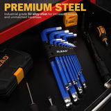 ELEAD 13Pc Extra Large Hex Key Set Long Allen Key Wrench Ball End Metric 2-19mm - Extra Image
