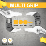 ELEAD 4Pcs Groove Joint Pliers Set Adjustable Water Pump Pliers with Tool Bag - Top-Down View