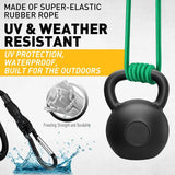 ELEAD 28PCS Bungee Cord Set Carabiner Hooks Assorted Sizes Heavy Duty Tie Down - 45-Degree Angle