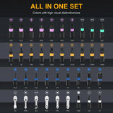 ELEAD 40in1 Ratchet Screwdriver Set Magnetic Precision Bits Adjustable T Handle - Front View