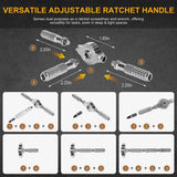 ELEAD 40in1 Ratchet Screwdriver Set Magnetic Precision Bits Adjustable T Handle - 45-Degree Angle