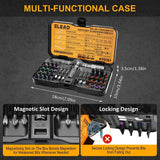 ELEAD 40in1 Ratchet Screwdriver Set Magnetic Precision Bits Adjustable T Handle - Rear View