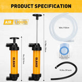 ELEAD Fuel Siphon Pump Oil Liquid Transfer Hand Pump Hose Kit Gas Air Manual - Side View