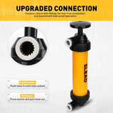 ELEAD Fuel Siphon Pump Oil Liquid Transfer Hand Pump Hose Kit Gas Air Manual - Top-Down View