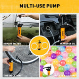 ELEAD Fuel Siphon Pump Oil Liquid Transfer Hand Pump Hose Kit Gas Air Manual - Rear View