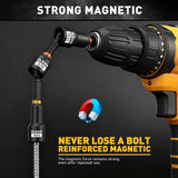 ELEAD 58Pc Magnetic Impact Nut Driver Set SAE Metric CR-V Socket Adapter w/case - 45-Degree Angle