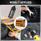 ELEAD 58Pc Magnetic Impact Nut Driver Set SAE Metric CR-V Socket Adapter w/case - Low Angle