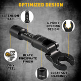 ELEAD 8PCS Flex Head Crowfoot Line Wrench Set Metric Flare Nut Wrench Set CR-V - Top-Down View