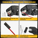 ELEAD 2020Pcs Ratcheting Crimp Tool w/ 2.54mm XH Connector Kit Arduino PCB - 45-Degree Angle