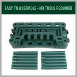 VaKa Garden Farm Shed Garage Tools Storage Rack Handles Organizer Holder - Low Angle