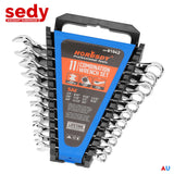 11Pcs Imperial Combination Spanner Ring Open End Ended Combo Wrench 12 Point - Front View