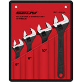 SEDY 4Pc Adjustable Wrench Set Shifter Heavy Duty SAE & Metric Household Repair - Extra Image