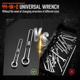 HORUSDY 2Pcs Universal Wrench Set SAE & Metric Spanner Hex E-Torx Triangle - Extra Image