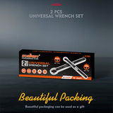 HORUSDY 2Pcs Universal Wrench Set SAE & Metric Spanner Hex E-Torx Triangle - Extra Image