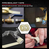 12-Piece Flare Nut Spanner Set Teflon Tape Metric & SAE Brake Line Repairing - Close-Up Angle