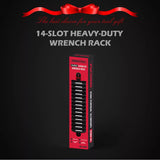 14 Slots Magnetic Spanner Rack Spanner Organizer Holder Portable Adjustable Au - Low Angle