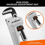 HORUSDY 3PCS Aluminum Straight Pipe Wrench Set 10