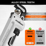 HORUSDY 3PCS Aluminum Straight Pipe Wrench Set 10