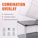 5PC Stackable Shoe Display Box Hard Acrylic Sneaker Storage Containers Case