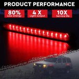 2Piece LED Tail Lights Flowing Turn Signal Stop brake Trailer Truck Caravan IP68 - Rear View