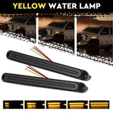 2Piece LED Tail Lights Flowing Turn Signal Stop brake Trailer Truck Caravan IP68 - Close-Up Angle