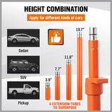 12T Porta Power Kit Hydraulic Ram Pump Oil Hose Automotive Body Repair Tool - Extra Image