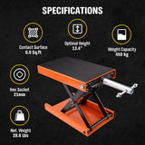 205KG Motorcycle Motorbike Lift Jack Motorcycle Stand Hoist Repair Work Bench - 45-Degree Angle