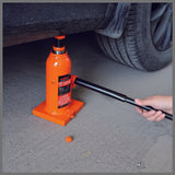 4-Ton (8,000 LBs) Hydraulic Bottle Jack Heavy Duty Car Lifter with Safety Valve - Low Angle