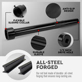 SEDY Inner Tie Rod Removal Tool Kit 1/2 Inch Drive Tube Inner Tie Rods Vehicle - 45-Degree Angle