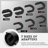 SEDY Inner Tie Rod Removal Tool Kit 1/2 Inch Drive Tube Inner Tie Rods Vehicle - Rear View