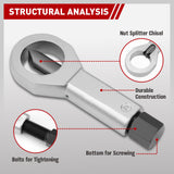 SEDY 4Pcs Metal Nut Splitter Kit Pressure Nut Cracker Remover Extractor Tool - 45-Degree Angle
