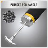 18inch Grease Gun 8000PSI Pistol Grip Flex Hose Heavy Duty Barrel With Cartridge - Close-Up Angle