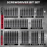 SEDY 235PC Screwdriver Bit Set Ratchet Handle Holders Security Bits Nut Drivers - Front View