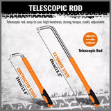 3Pcs Telescoping Lug Wrench 17/19mm 21/23MM Extendable Lug Wrench Tire Wrench - 45-Degree Angle