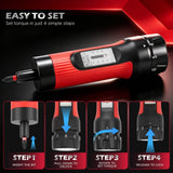 SEDY 64Pcs Torque Screwdriver Set 10-70 in-lb S2 Bits Magnetic Nut Driver Kit - Low Angle