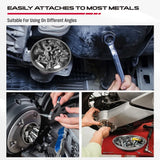 SEDY 4Pcs Magnetic Tray Pick-Up Tool Set Flexible Magnet Holder Auto Repair - Rear View