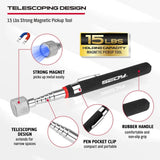 SEDY 6Pcs Magnetic Tray Pick-Up Tool Set Flexible Telescoping Auto Repair - 45-Degree Angle