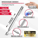 SEDY 6Pcs Magnetic Tray Pick-Up Tool Set Flexible Telescoping Auto Repair - Rear View