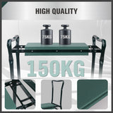 HORUSDY Garden Kneeler Bench Foldable Stool Knee Soft Pad Seat with Tool Pouch - 45-Degree Angle