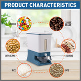 Auto Grain Case Cereal Dispenser Storage Box Kitchen Food Rice Container Cup - Extra Image