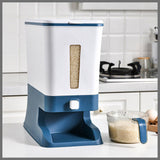 Auto Grain Case Cereal Dispenser Storage Box Kitchen Food Rice Container Cup - Extra Image