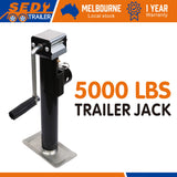 Trailer Caravan Canopy Jack Stand 2267kg 5000lbs Heavy Duty Solid Weld Bracket - Front View