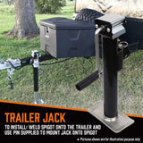 2x Trailer Caravan Canopy Jack Stand 2267kg/ 5000lbs Heavy Duty Weld Bracket - Extra Image