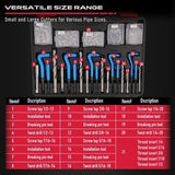 SEDY 320Pcs Helicoil Thread Repair Kit SAE Metric HSS Drill Bits Thread Restorer - Rear View